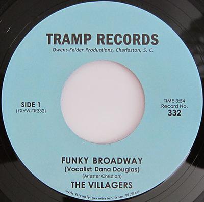 7-Zoll-Schallplatte VILLAGERS - Funky Broadway TR332 Tramp Records 2024 Deutschland Soul/Funk