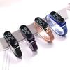 LED-Digitaluhr, wasserdicht, Magnet, Edelstahllegierung, Touchscreen, lesbares Zifferblatt, hohe Genauigkeit, langes Zifferblatt, batteriebetriebene Unisex-Sportarmbanduhr