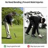 Golf Ball Picker Lightweight Portable Three Claws Clamp Design Threaded Installation Versatile Club Tail Ball Collector