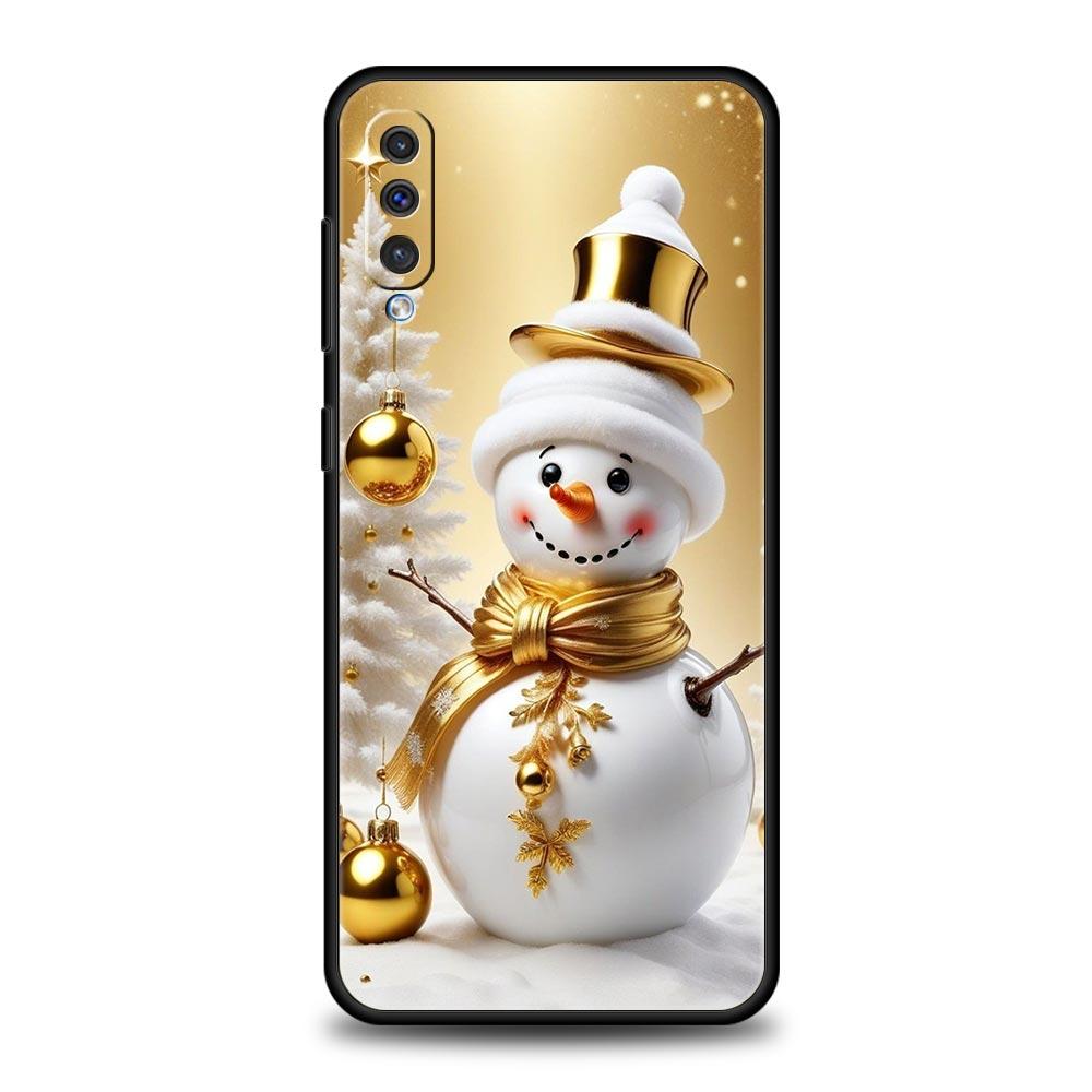 Christmas Snowman Phone Case for Samsung Galaxy A56 A36 A26 A16 A34 A24 A42 A22 A20 A12 A40 A30 A10 5G Soft TPU Cover Shell Bags