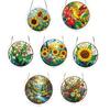 Acrylic Jigsaw Puzzle Suncatcher Colorful Stained Glass Style Sun Catcher DIY