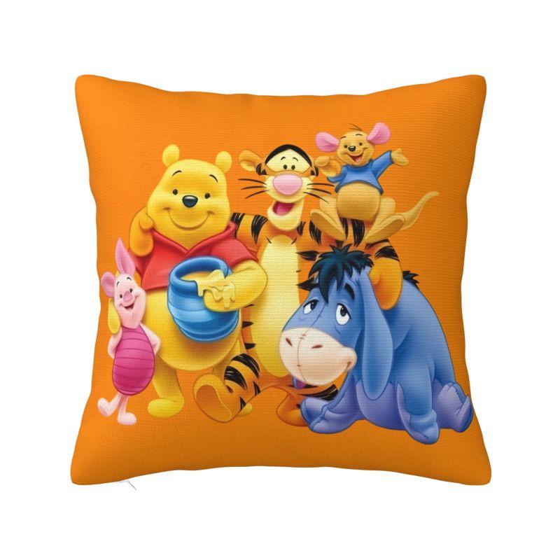 

Custom Winnie The Pooh Eeyore Disney Throw Pillow Case Home Decoration Anime Cute Cartoon Modern Cushion Cover Car Pillowcase 12x12Inch
