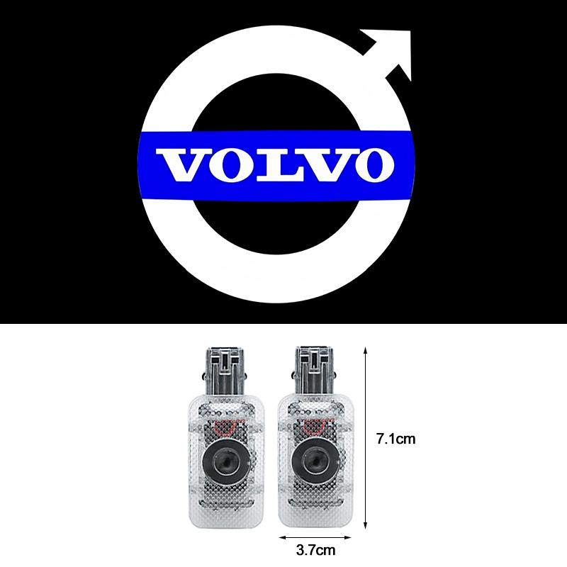 2Pcs 3D Car Welcome Light LED Atmosphere Ghost Lamp Decorative For Volvo XC60 XC40 V60 V40 XC90 XC70 V50 S60 V70 S90 T6 V90 EX30