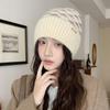 New Winter Hat Women's Versatile Knitted Hat Warm and Cold Leisure Hat Thickened Ear Protector Cover Hat
