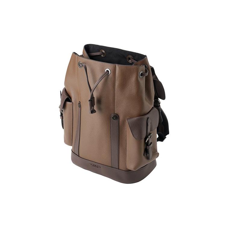 New COACH Hudson Leather Backpack Medium Size Men's Brown Gradient 89898-QBQ9S