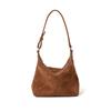 Autumn winter Women's Cow Genuine Leather Shoulder Bag Female Retro Cowhide Handbags Ladies Fashi Designer Luxury velvet Bags