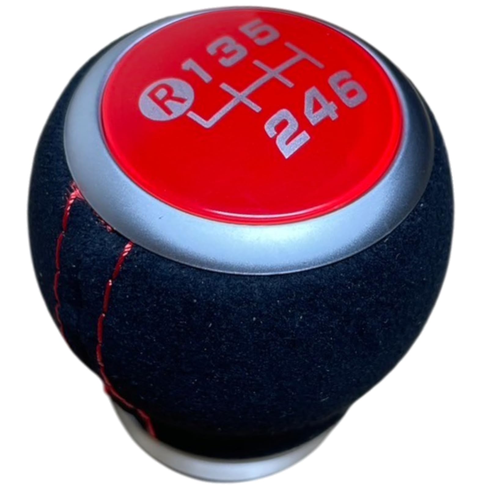 

YESprime External Shift Knob 6-Speed MT Head Subaru Suede Car Replacement Toyota Stitch 86 красный