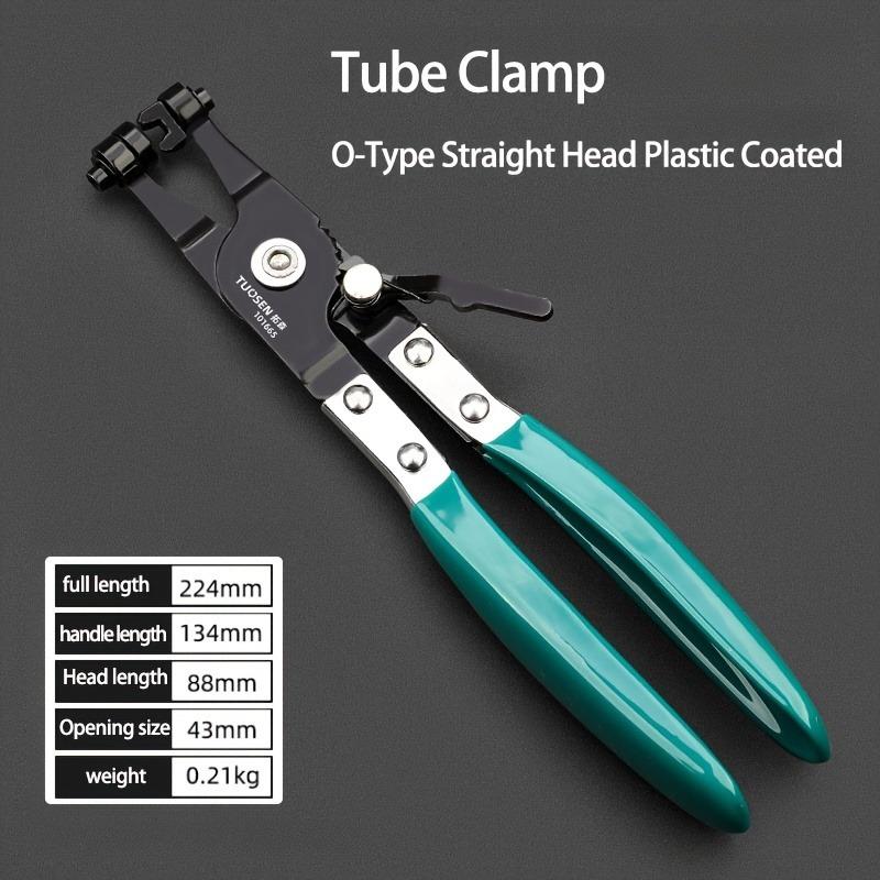 Alicates de Abraçadeira de Mangueira de 8 Polegadas, Ferramenta de Fixação de Tubo de Água de Carro Flexível de Metal, Mandíbula de Travamento Rotativa, Design de Engrenagem de Mola para Automotivo, Industrial e Reparo