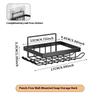 Iron Soap Rack, Punch-Free Soap Box, Bathroom Storage Organizer With Shaver Holder & Shower Hook For Space Saving