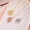 S925 Pure Silver Lucky Clover Necklace, Designed for Women's Niche, Multi-layer Stacking, High-end Heart Collarbone Chain