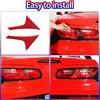 Tail Light Lamp Partition Plate Cover Sticker Trim Compatible with Corvette C7 Stingray 2014-2019 Soft Carbon Fiber 2PCS Tail Light Panel Decorative