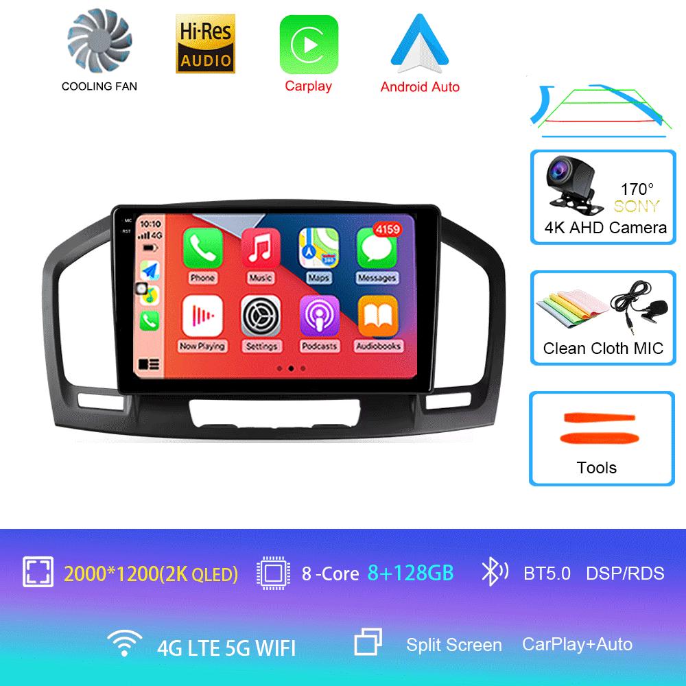 Car Radio Android 14 Carplay WIFI+4G For Buick Regal Opel Insignia 2009 2010 2011 2012 2013 Multimidia Player GPS Navi Stereo BT