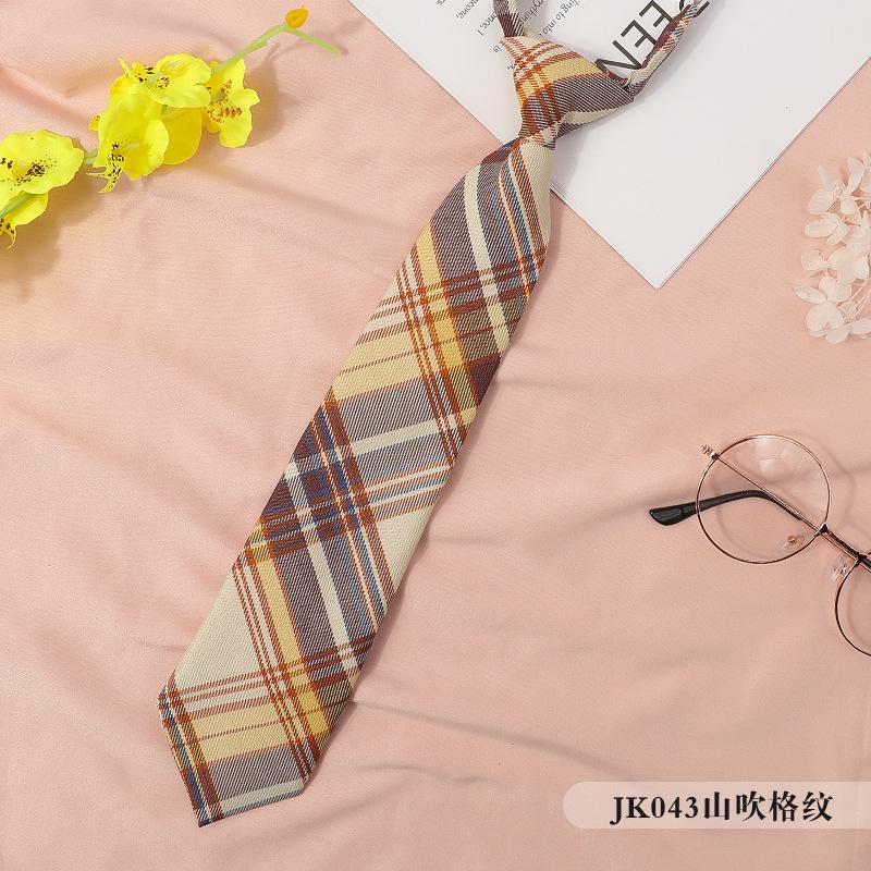 Japanese Plaid Black Bow Tie Collar Rope Women'S Necktie College Wind Streamer Jk Bow Shirt Ins Sailor Suit