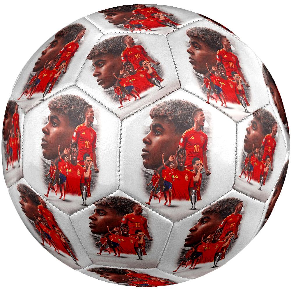 Yamal Size 5 Soccer Ball Machine-Stitched Indoor/Outdoor Universal Football Soccer Accessory Suitable for Birthdays, Weddings, Christmas, Father's Day