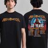 Helloween 2025 Europe Tour Hooded Wizard Poster Print Tee Power Metal Band Streetwear Casual Unisex Top with Full Show Dates