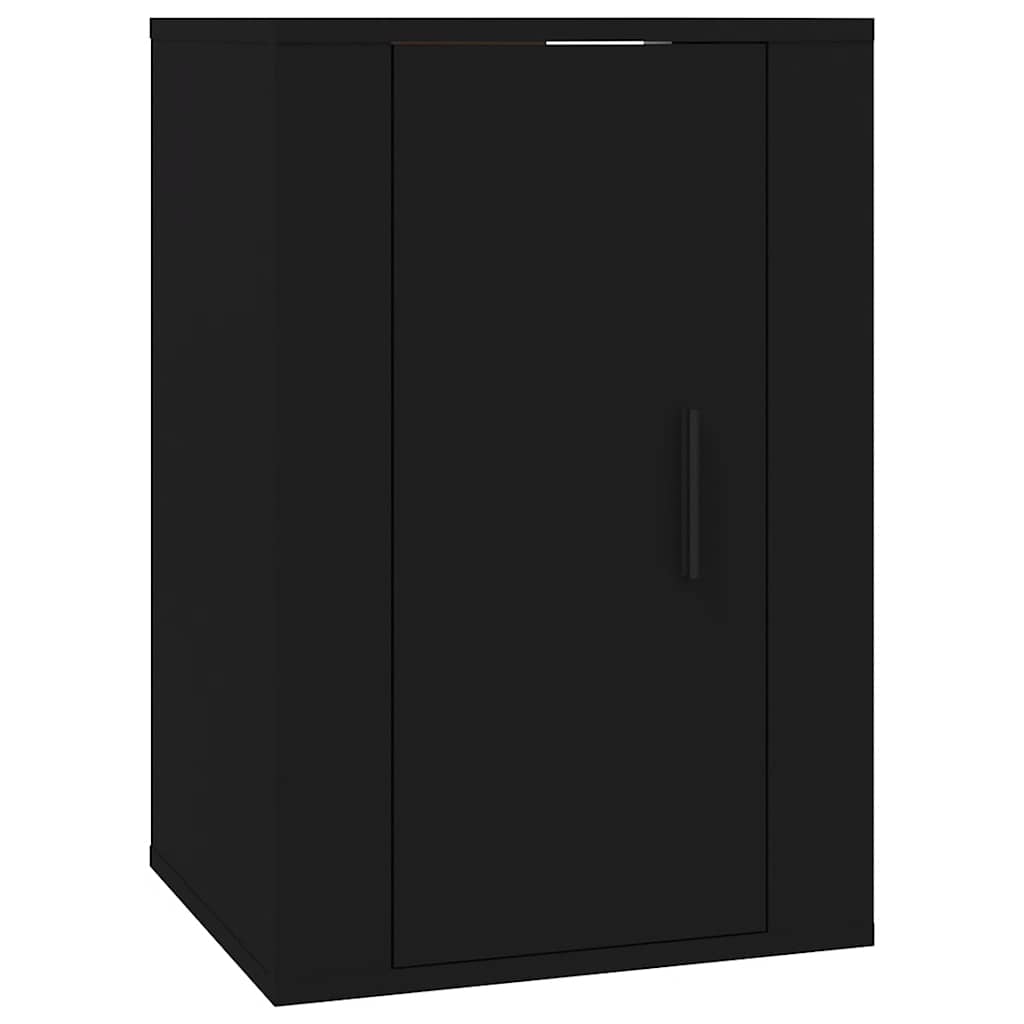 TV Wall Cabinet Black 40 X 34.5 X 60 Cm