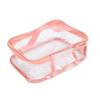 Clear Toiletry Bag Travel Cosmetic Makeup Bag PVC Storage Bag Portable Transparent Pouch for Traveling Vacation Bathroom