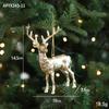 Cross-border Electroplated Christmas Tree Ornaments: Golden Snowflake & Reindeer Pendants