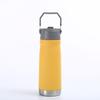 Stainless Steel Vacuum Insulated Travel Mug With Straw Lid 650ml Car Office Gym Outdoor Use