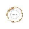 Stainless Steel Beaded Round Snake Chain Bracelets For Women Gold Color Geometric Bracelet Luxury Wedding Party Jewelry Gift