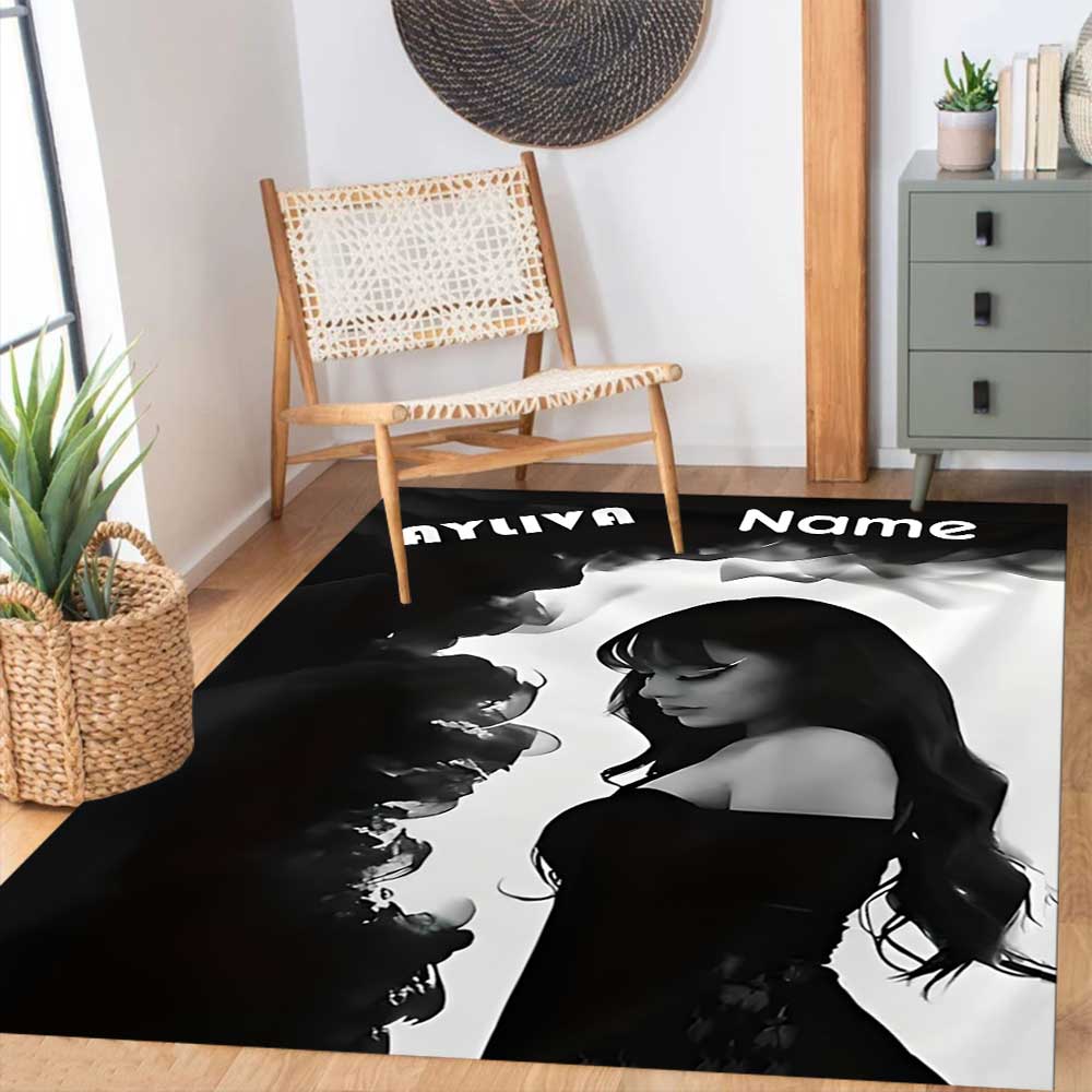 Ayliva Customize your name rug, office chair cushion, home bedroom living room gift.