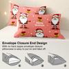 3pcs/set Christmas Reindeer Snowman Bedding Set Includes 1 Duvet Cover And 2 Pillowcases Soft And Skin-Friendly