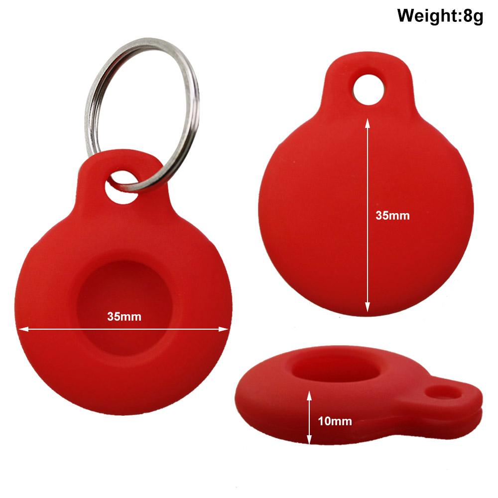 1PC Silicone For AirTags Tracker Locator Protective Case with Keychain Anti-lost Device Sleeve Smart Accesso ProtectsIm Pacting