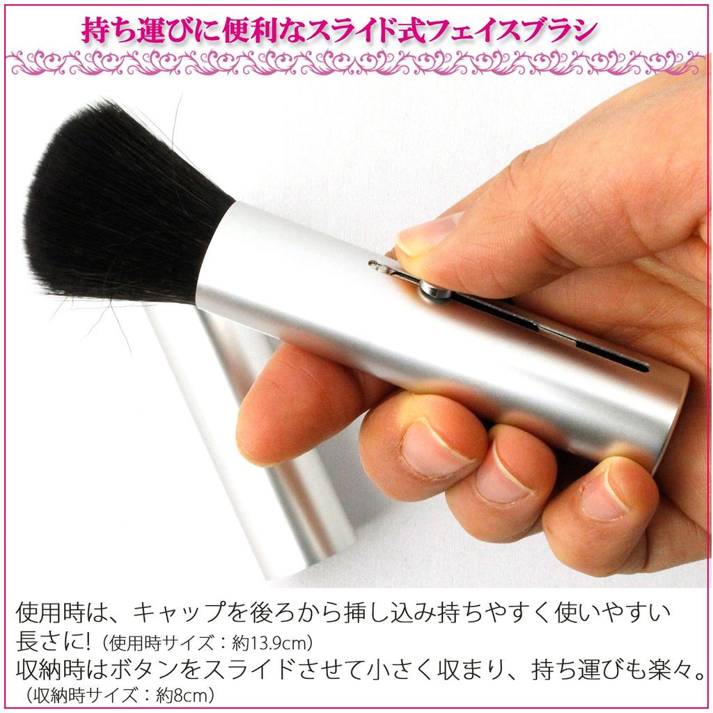 Shishida Seishindo Face Brush Slide Silver