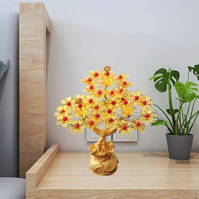 Albero dei soldi Feng Shui fai da te, kit fatto a mano, ornamento artificiale, regalo di compleanno, tavolo decorativo