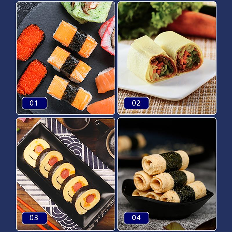 Tenda Sushi Tappetino Arrotolatore Bambù Rullo Giapponese Stampo Riso Sushi Fatto a Mano Strumenti Tappetino Arrotolatore Sushi Accessori Bento