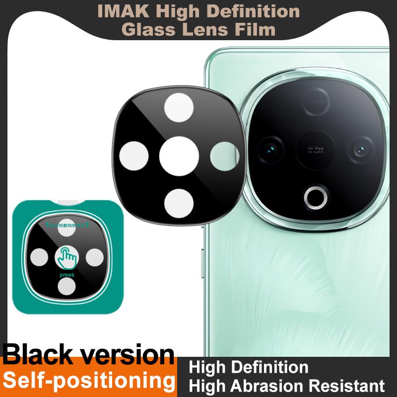 För Vivo Y300 5G Glas IMAK Svart Version Högupplöst Glaslinsfilm Självpositionerande Version