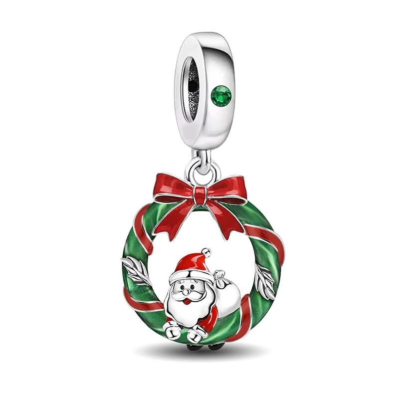 Copper Christmas Tree Classic Bell Christmas Series Charm Bead Fit Diy Bracelet Making Gift Of High Quality Jewelry