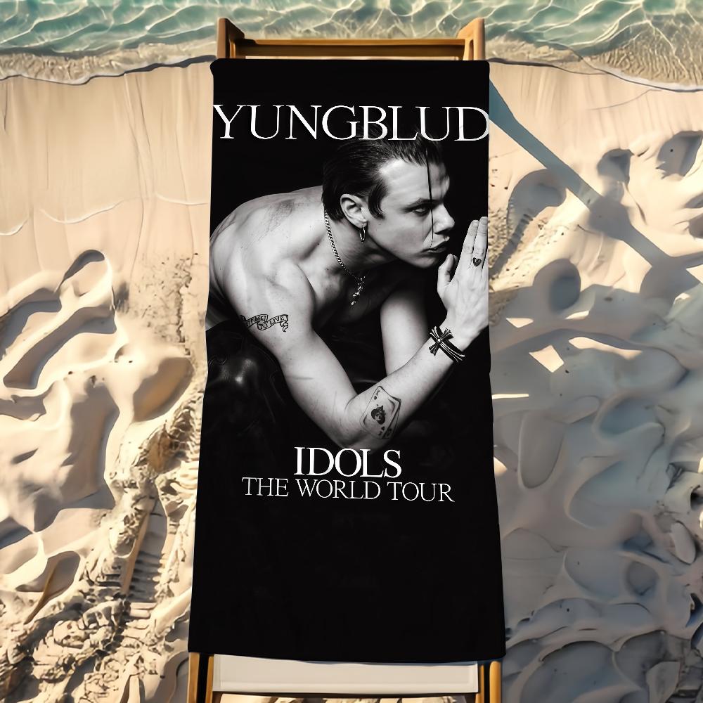 Singer YUNGBLUD Towel Bleach Shower Bath Travel Lightweight Skin Friendly for Pool Camping Cruise Summer