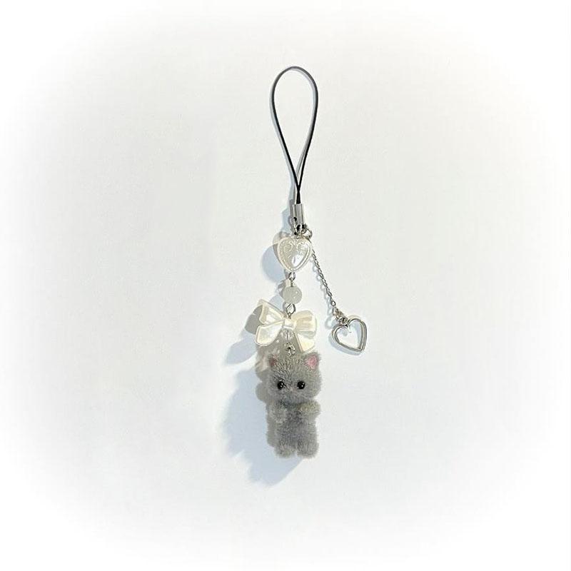 Furry Kitten Keychain Handmade Y2k Women Fashion