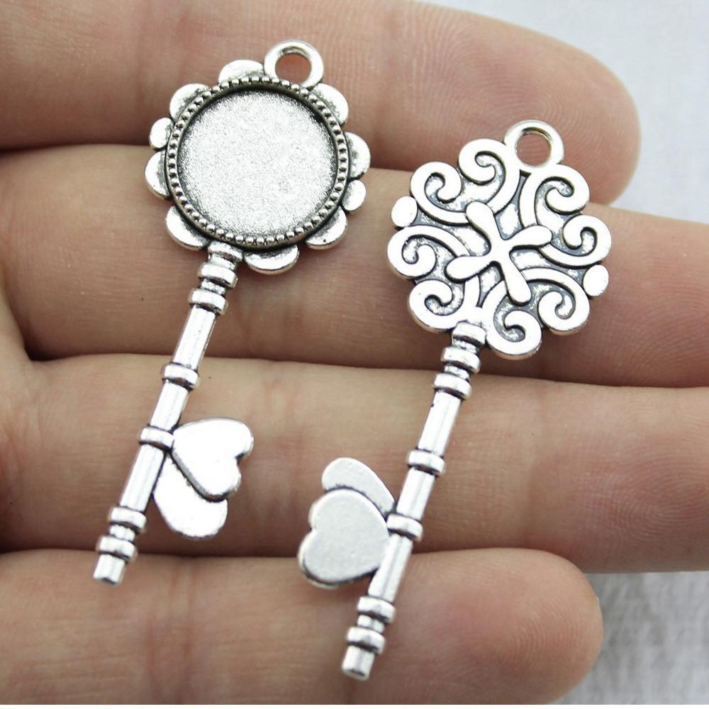 Fit Round 16mm Glass Cabochon Base Setting Tray Accessories Parts Men's Jewellery Bulk Original Cheapest Items