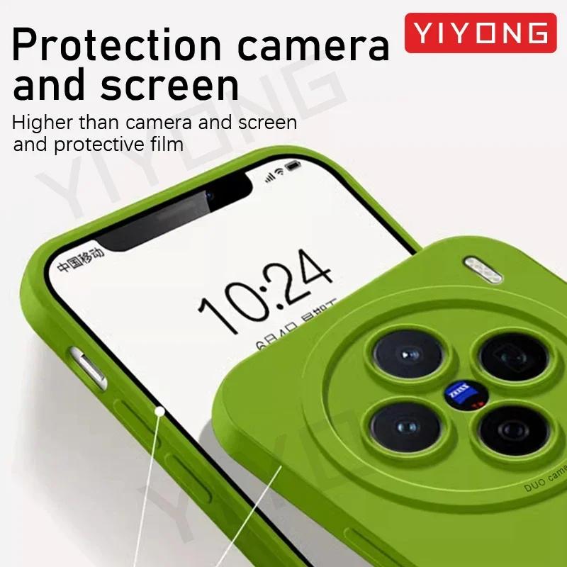 Vivo X200 Pro Kılıf Sıvı Silikon Yumuşak Kapak VIVO X100 VivoX200 Pro Mini VivoX100 Ultra 5G Telefon Kılıfları