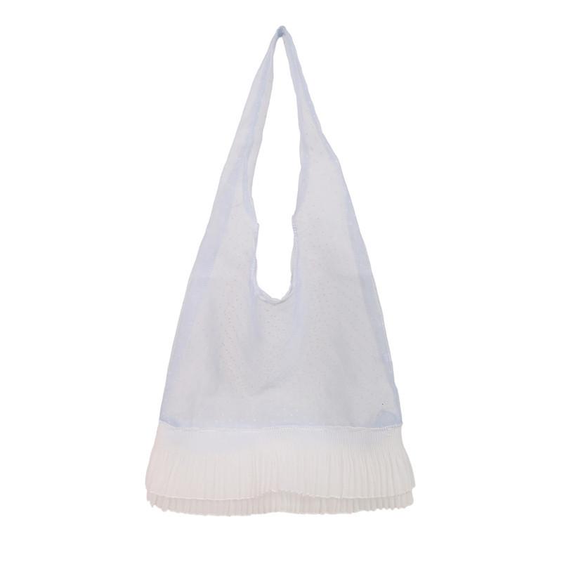 

Модная универсальная сумка через плечо, нишевая трендовая сумочка, летняя новинка, легкая пряжа, высококлассная сумочка average size светло-синий