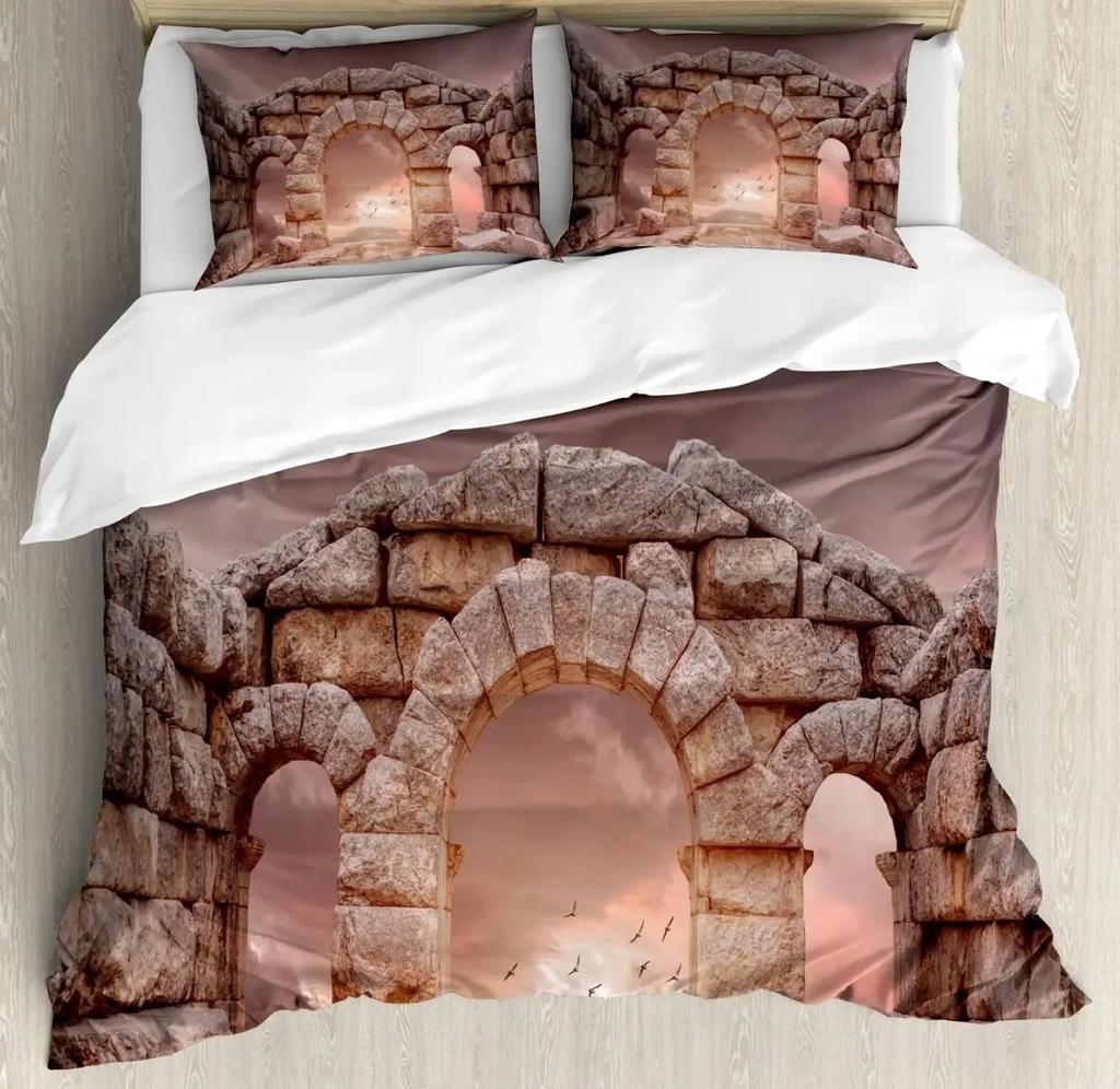 Medieval Heraldic Middle Ages Coat of Arms Bedding Set Bedroom Soft Modern Bedspreads Comefortable Duvet Cover Quilt Pillowcase