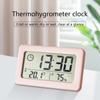 Large LCD Screen Electronic Clock Thermometer Hygrometer Ultra-thin Multifunction Temperature Humidity Monitor Digital Clock Gw