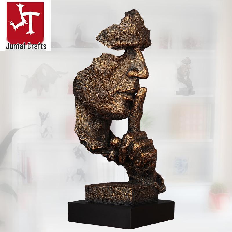 Elephant Resin Crafts: European Style Home and Office Ornaments