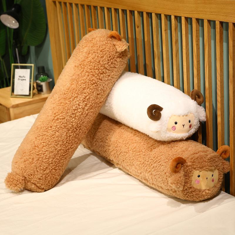 Cuscino Peluche Agnello Carino Morbido Ripieno Animale Cartone Animato Pecora Giocattolo Bambola Alta Qualità Giocattolo Compagno Bambino Regalo Bambine