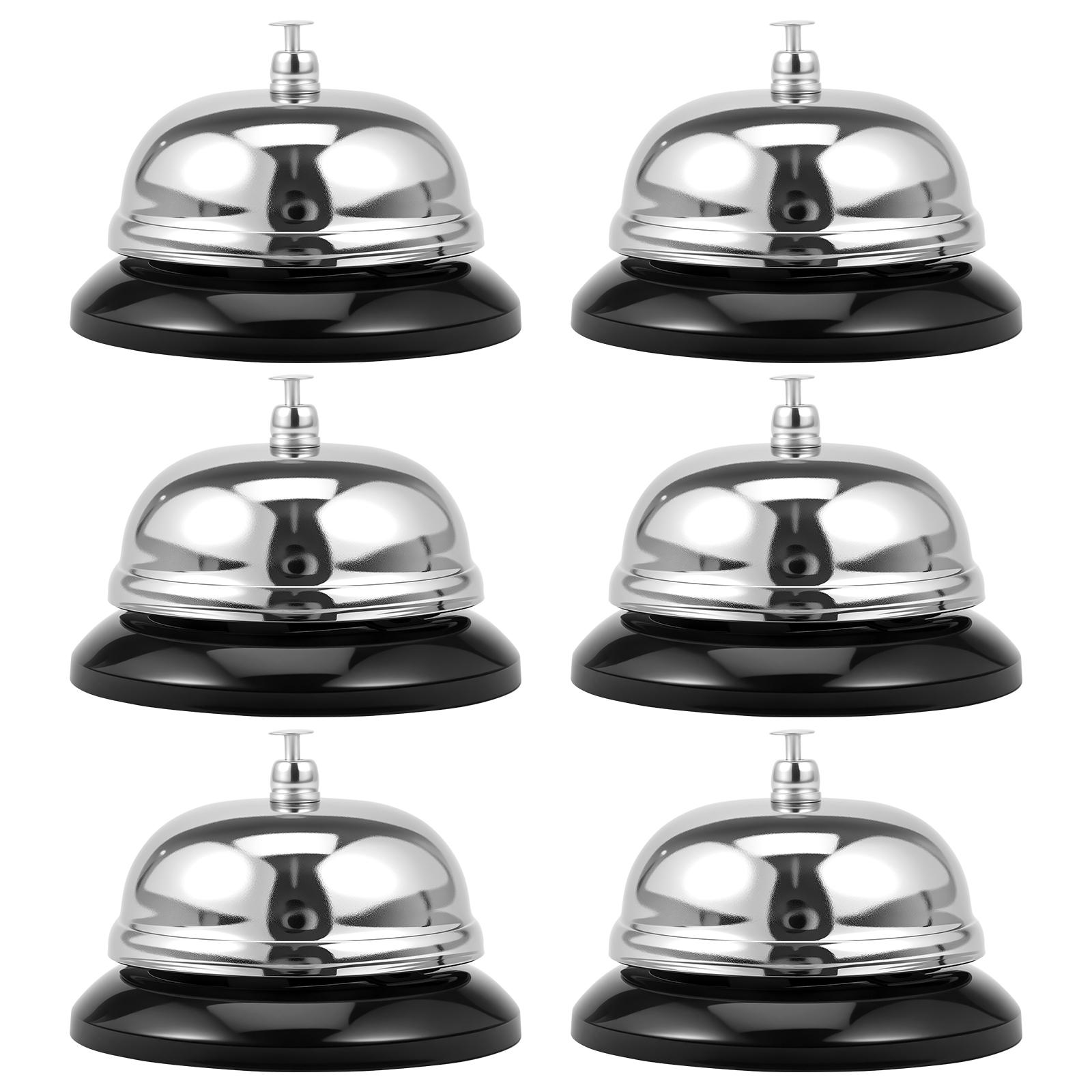 

6 шт. Звонок кухонный гостиничный на стойку ресепшн Рождественский крафтовый колокольчик Звонок для ужина в баре Звонок для вызова Звонок для обслуживания Звонок для вызова в ресторане