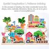Kids Montessori Logic Thinking Game Scene Puzzles Matching Intellectual Problems Imagination Board Game Children Educational Toy