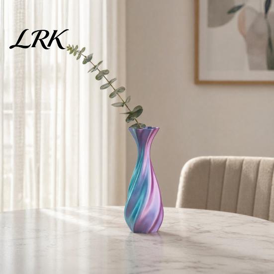 Creative Flower Holder 3D Printed Vase, Twisted Minimalist Arrangement Holders, Artistic Line Design Vase Elegant Home Decor for Living Room