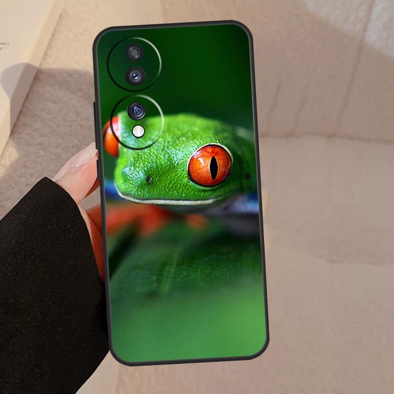 Green Frog Wildlife For Honor Magic 7 6 5 Lite V5 Case For Honor 400 Pro 200 50 70 90 X8a X8b X9a X9b X9c Cover