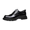 Factory non-slip and wear-resistant men's shoes new spring and autumn popular pointed business dress leather shoes heightened derby shoes