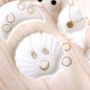 White Trinket Dish Conch Shape Jewelry Storage Trays Photo Prop Plaster Decorative Tray  Home Decor