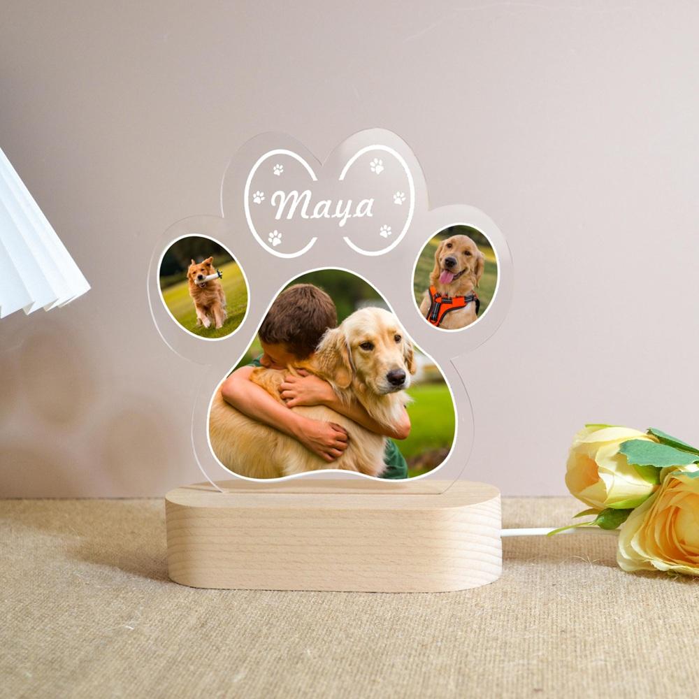 Personalized Pet Loss Gift Custom Dog Photo Card Commemorative Keepsake Unique Tribute With Custom Photo Pet Cat Dog Memorial