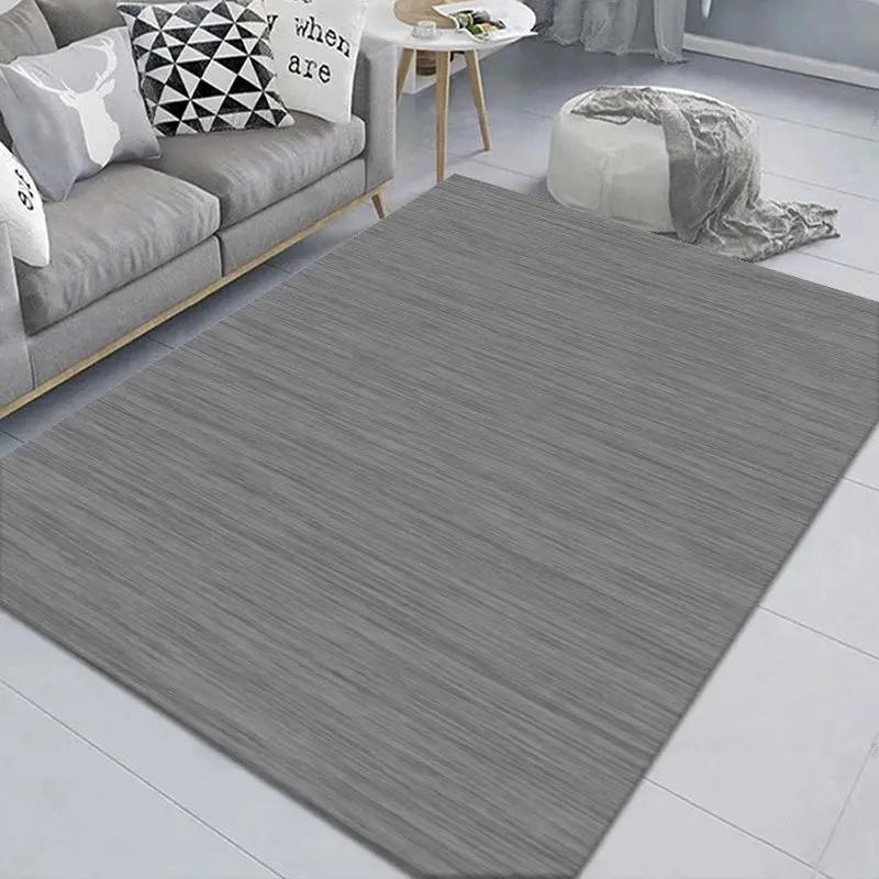 Solid Color Simple Living Room Carpets Light Luxury Art Rugs for Bedroom Decor Large Size Lounge Mat Thickened Flannel Carpet