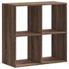 Bookshelf Brown Oak Effect 68.5 x 32 x 68.5 cm Engineered Wood